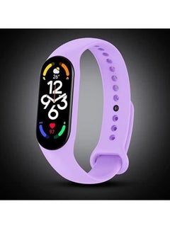 Zaboon Replacement Strap for Xiaomi Mi Band 7 Silicone Watch Band Smartwatch Wristband Bracelet (Light Purple)  - Image 2