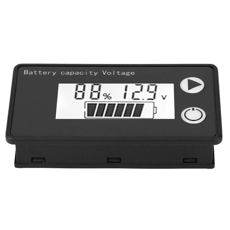 لأنظمة 12V 24V 36V 48V 60V 72V 84V، مؤشر سعة البطارية وقياس الجهد بشاشة LCD رقمية، اختبار DC من 8V إلى 100V للبطاريات الرصاصية وأيون الليثيوم، مع إنذار أبيض وطاقة ((10-100V) أزرق + - Image 3