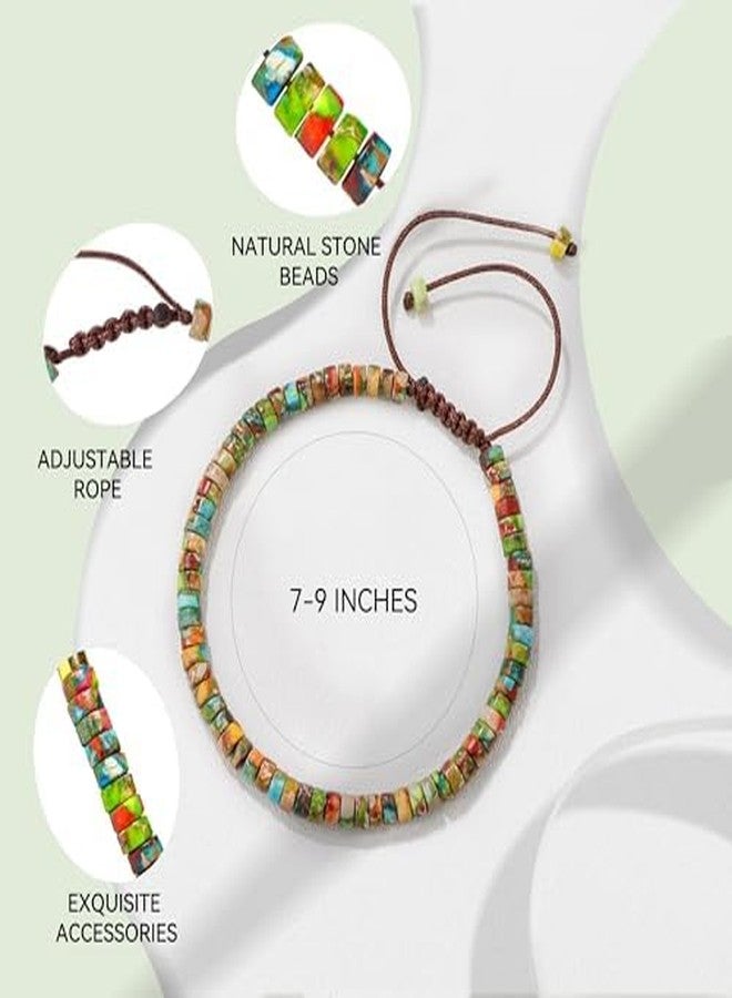 Fangool Healing Bracelets for Women : Inspirational Natural Stone Bracelets - Get Well Soon Present - Spiritual Present Thoughtful Gift for Friends Sister, Life is Tough But So are You Bracelet - Image 4