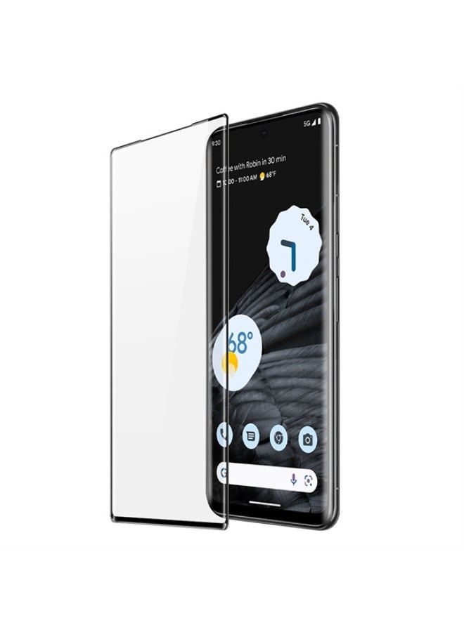 DUX DUCIS Tempered Glass Screen Protector, DUX - DUCIS Compatible with Google Pixel 7 Pro  , Full Coverage Black Edge Clear Screen Protector (Full Glue Clear Black Edge) - Image 1
