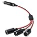 Herfair Car Cigarette Lighter Splitter2Socket Cigarette Lighter Adapter Extension Plug Cord Power Charger Port for DC 12V 24V Vehicle 2Way Splitter onOff Switch 1 to 3 Car Cigarette Lighter - Image 2