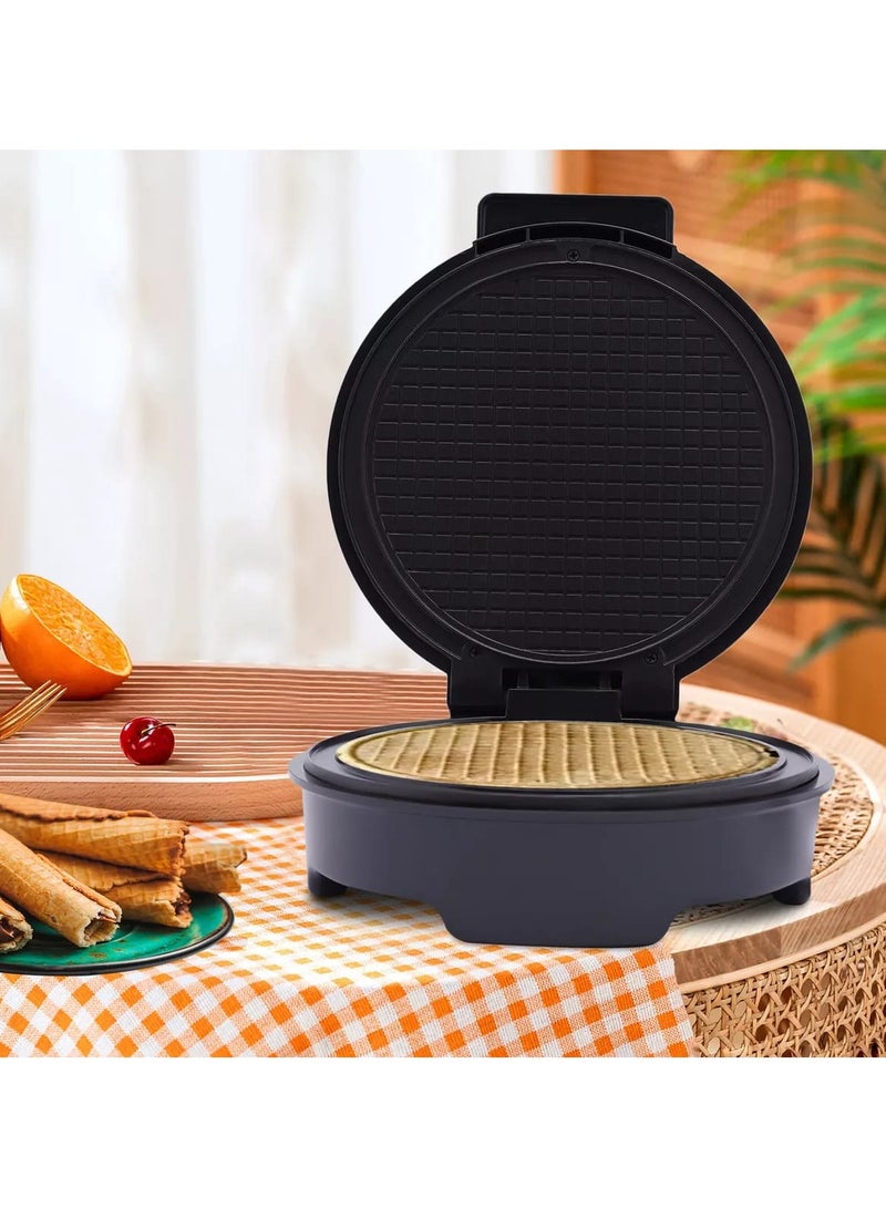 Electric Ice Cream Maker & Ice Cream Cone Maker| Ice Cream Maker 1 Liter 15W for Soft Serve, Gelato, Smoothies, Frozen Yogurt, Slushies & Dairy-Free Desserts & Ice Cream Cone Maker Waffle Cone Maker with Nonstick Coating, Double-Sided Heating, 1200W Dessert Baking Pan