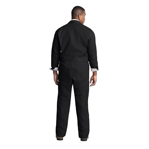 Red Kap Mens Twill Action Back Coverall Black 58 - Image 3