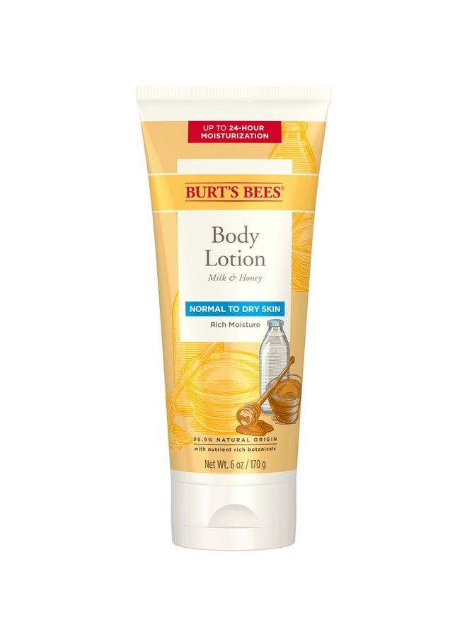 بيرتس بيز لوشن الجسم من بيرتس بيز للبشرة العادية إلى الجافة بالحليب والعسل، 6 أونصة (قد تختلف العبوة) - Image 1
