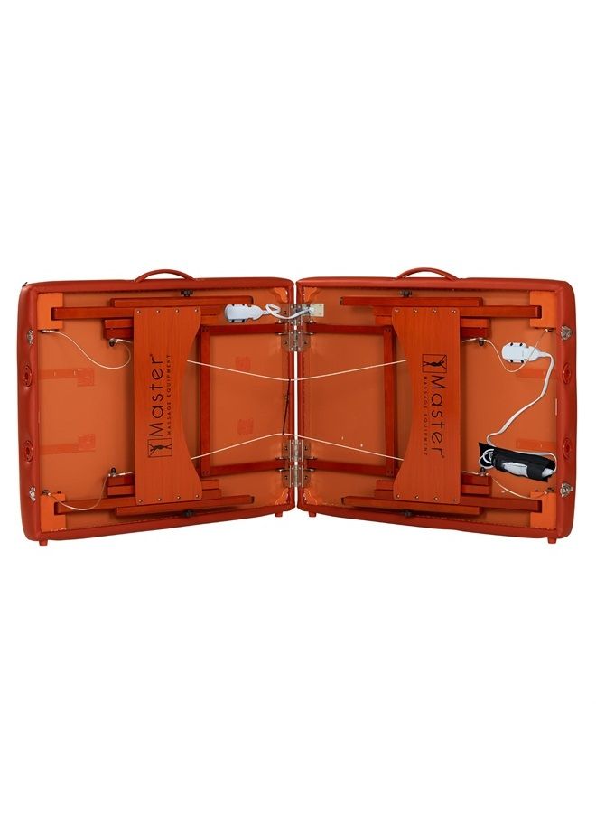 Master Massage Fairlane Therma-Top 28-Inch Portable Heated Massage Table Package, Cinnamon Color, Adjustable Heating System- Tattoo Bed- Lash Table - Image 2
