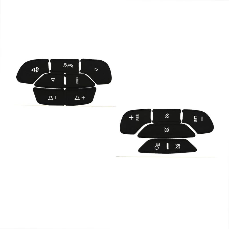 AtticZone Steeing Wheel Dash Button Repair Kit Stickers Decals Compatible with Cadillac Escalade ESV EXT 2007 20082014 - Image 3