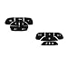 AtticZone Steeing Wheel Dash Button Repair Kit Stickers Decals Compatible with Cadillac Escalade ESV EXT 2007 20082014 - Image 2