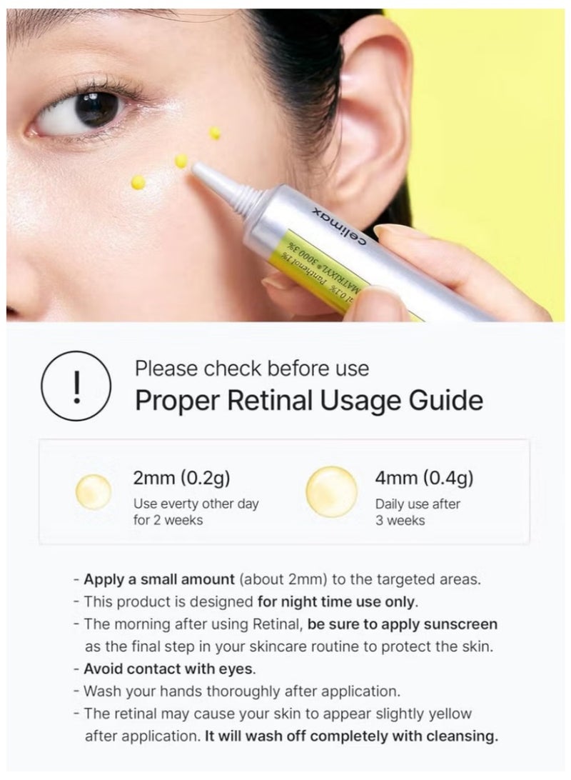 سيليماكس فيتامين أ ريتينال شوت لتشديد البشرة عبوة مزدوجة - ريتينال ليبوسومي وماتريكسيل للمسام والتجاعيد والمرونة ٢x١٥ مل - Image 2