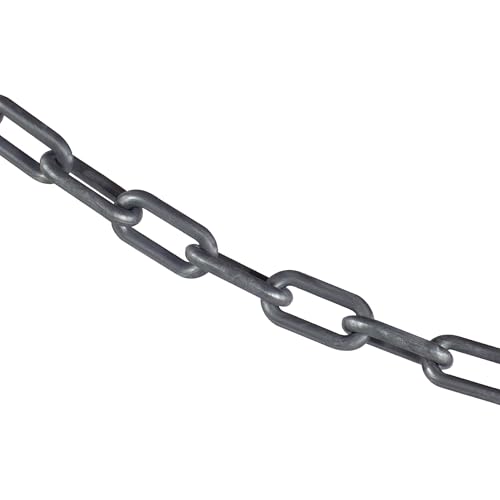 Mr. Chain Plastic Barrier Chain, Silver, 1.5-Inch Link Diameter, 25-Foot Length (30008-25) - Image 1