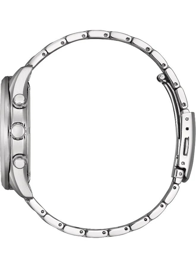 سيتيزن CITIZEN Eco-Drive Chronograph Men's Watch- AT2570-56E silver