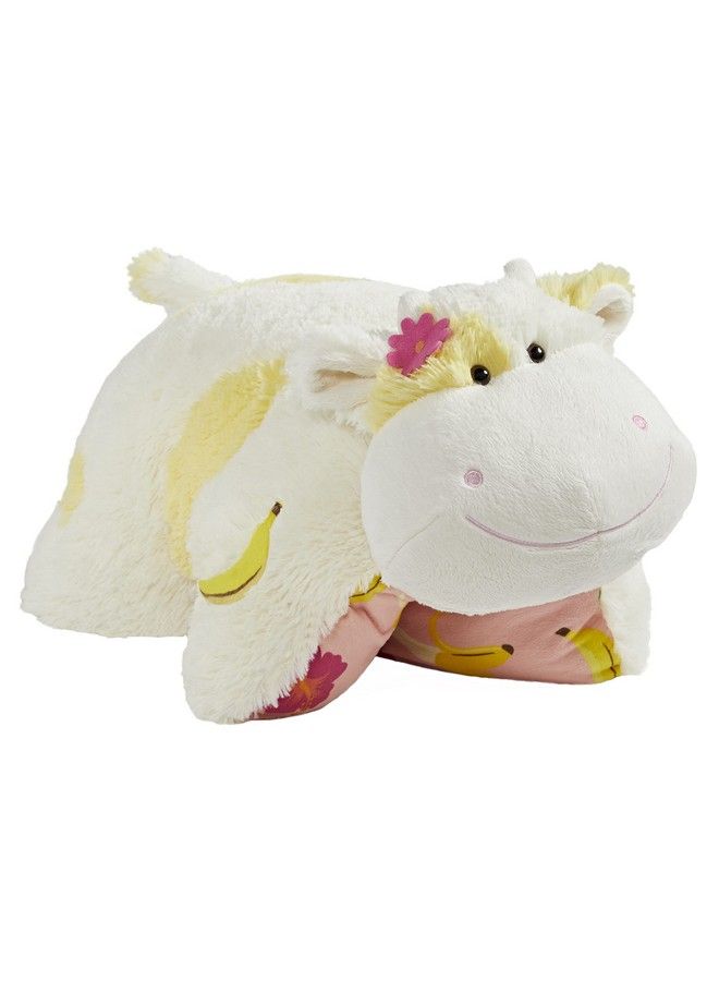 Pillow Pets Sweet Scented Banana Cow Stuffed Animal Plush Toy White - Image 1