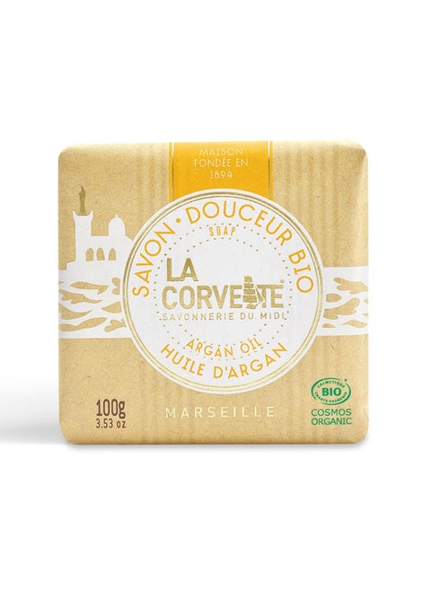 La Corvette Organic Argan Soap 100g - French Soap for Daily Skincare and Hydration