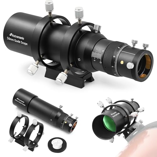 Astromania Guide Scope 50mm FMC Compact Finderscope Guide Scope Kit with Double Helical Focuser Compatible with 1.25 inch Eyepiece for Astronomical Telescope & Auto Guiding Camera for Astrophotography - Image 1