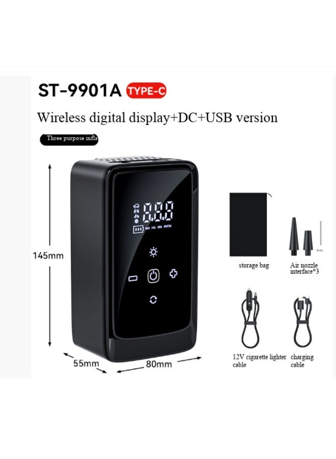 Car air pump, motorcycle air pump, bicycle air pump, mountain bike air pump, tire inflation pump, intelligent digital display electric inflation machine - Image 2