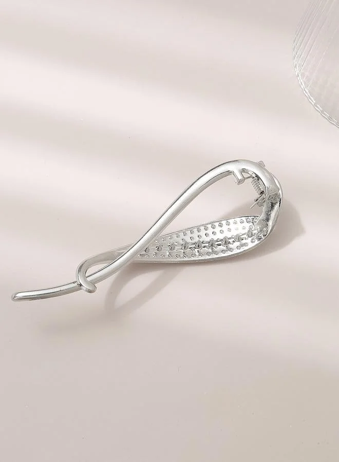 Take Two Solid Rhinestone Hair Clip