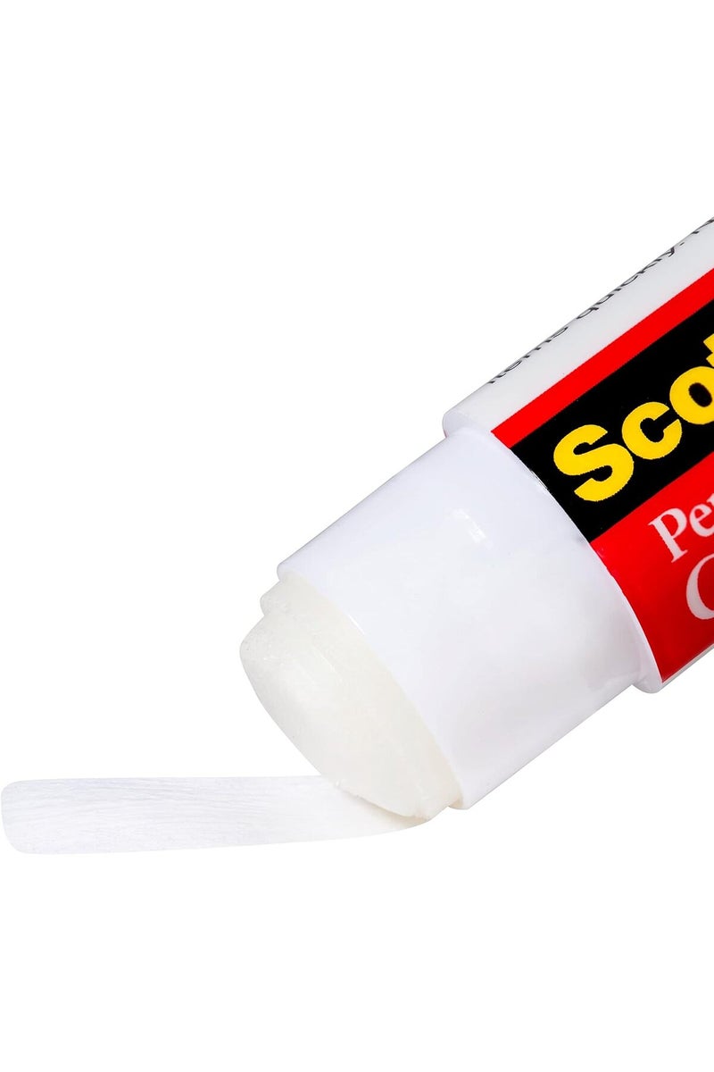 Scotch  غراء دائم على شكل قلم 1.38 أونصة (40 جرام) - أبيض، غير سام، خالي من الأحماض - Image 3