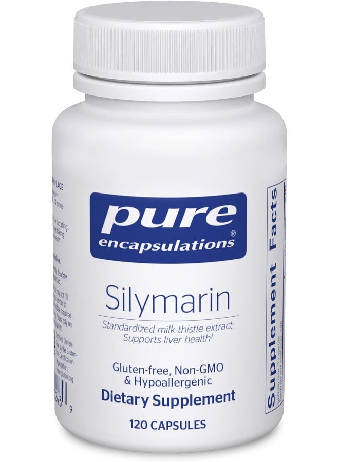 Pure Encapsulations بيور إنكابسوليشنز - سيليمارين - مكمل غذائي مضاد للحساسية مع مستخلص الشوك المقدس المركز لدعم الكبد - 120 كبسولة - Image 1
