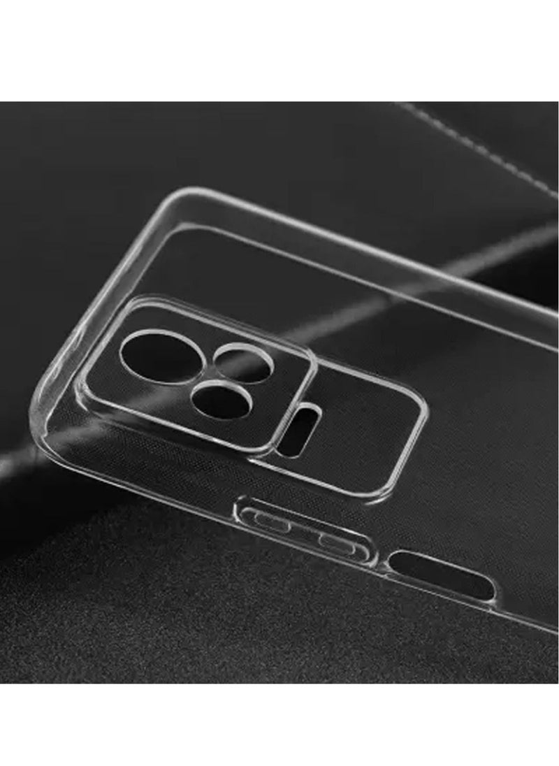 Techie جراب Techie Xiaomi Redmi K40S / Xiaomi Poco F4 TPU الناعم ذو الزاوية الشفافة الرفيعة للغاية المقاوم للصدمات ومضاد لبصمات الأصابع وغطاء خلفي شفاف واقٍ  - Image 5
