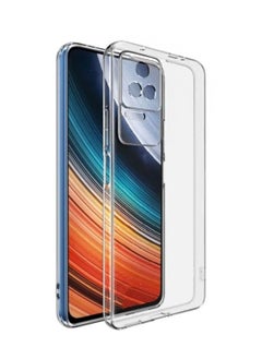 جراب Techie Xiaomi Redmi K40S / Xiaomi Poco F4 TPU الناعم ذو الزاوية الشفافة الرفيعة للغاية المقاوم للصدمات ومضاد لبصمات الأصابع وغطاء خلفي شفاف واقٍ