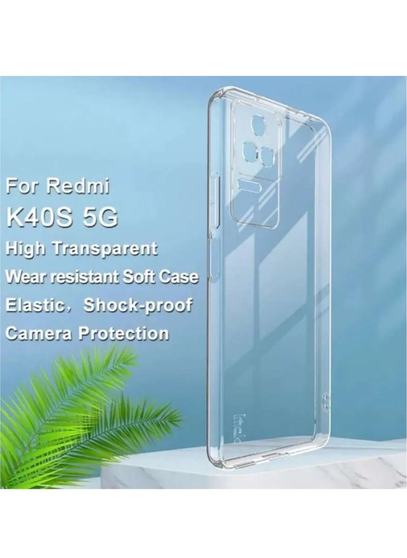 Techie جراب Techie Xiaomi Redmi K40S / Xiaomi Poco F4 TPU الناعم ذو الزاوية الشفافة الرفيعة للغاية المقاوم للصدمات ومضاد لبصمات الأصابع وغطاء خلفي شفاف واقٍ  - Image 2