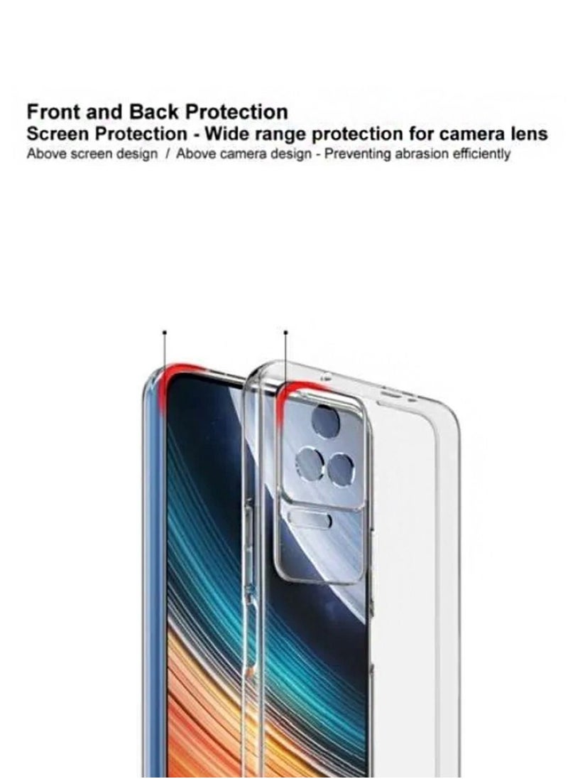 Techie جراب Techie Xiaomi Redmi K40S / Xiaomi Poco F4 TPU الناعم ذو الزاوية الشفافة الرفيعة للغاية المقاوم للصدمات ومضاد لبصمات الأصابع وغطاء خلفي شفاف واقٍ  - Image 3