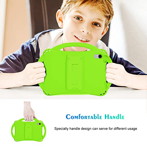 TopEsct Kids Case for iPad mini 7 (A17 Pro) 2024 /iPad Mini6 2021, Shockproof Silicone Cover with Handle Stand for 8.3" iPad mini 6th/7th Gen,Green - Image 3