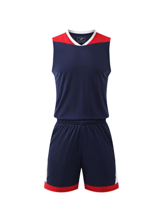 Summer Basketball Clothes Suit Men's Sleeveless Sports Vest Junior High School Students Jersey Printed Ball Clothes Compeion Training Clothes