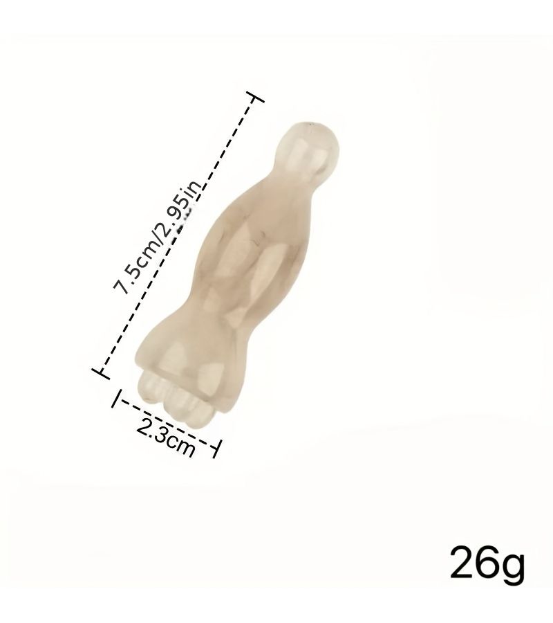 Orange Small Lotus Massager Beeswax Resin Massage Stick Muscle Release Gua Sha Tool For Face Eye Acupoint Whole Body Portable - Image 3