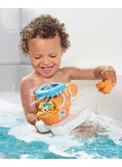 TOMY Toomies Tomy Splash & Rescue Helicopter Water Spinning Bath Floating Toy - Ocean Rescue Action with Squirting Pilot, Pouring Dolphin, and 360° Rotor Spray - Multi-colored  - Image 1