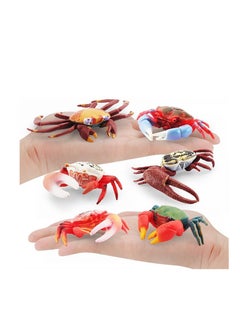 Excefore 6 PCS Realistic Crab Figurine, Plastic Marine Animal Crab Figure, Simulated Crab Model for Party Favors Supplies, Cake Toppers Decoration  - Image 3