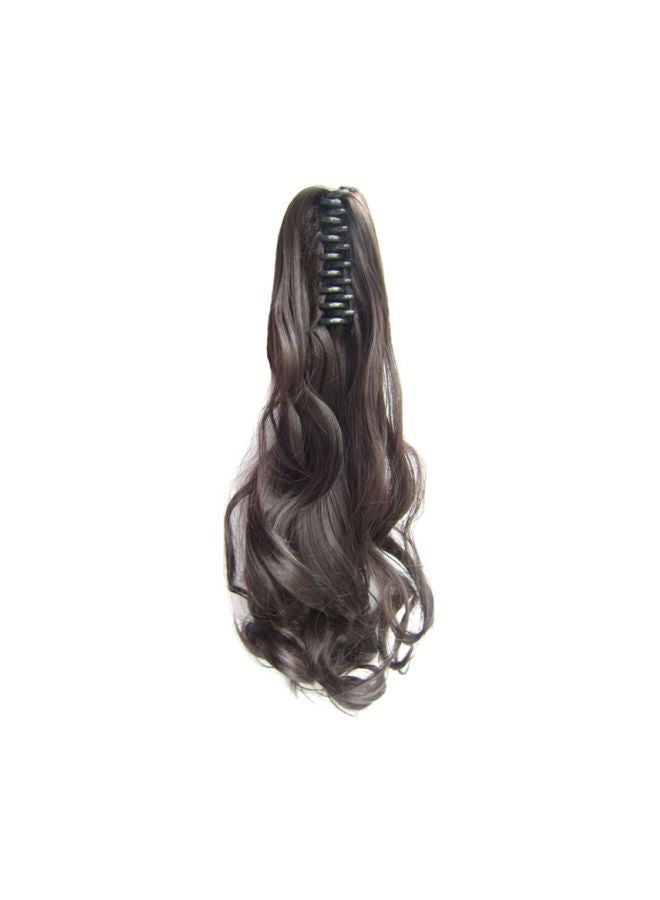 وصلة شعر مجعد طويل أسود/بني