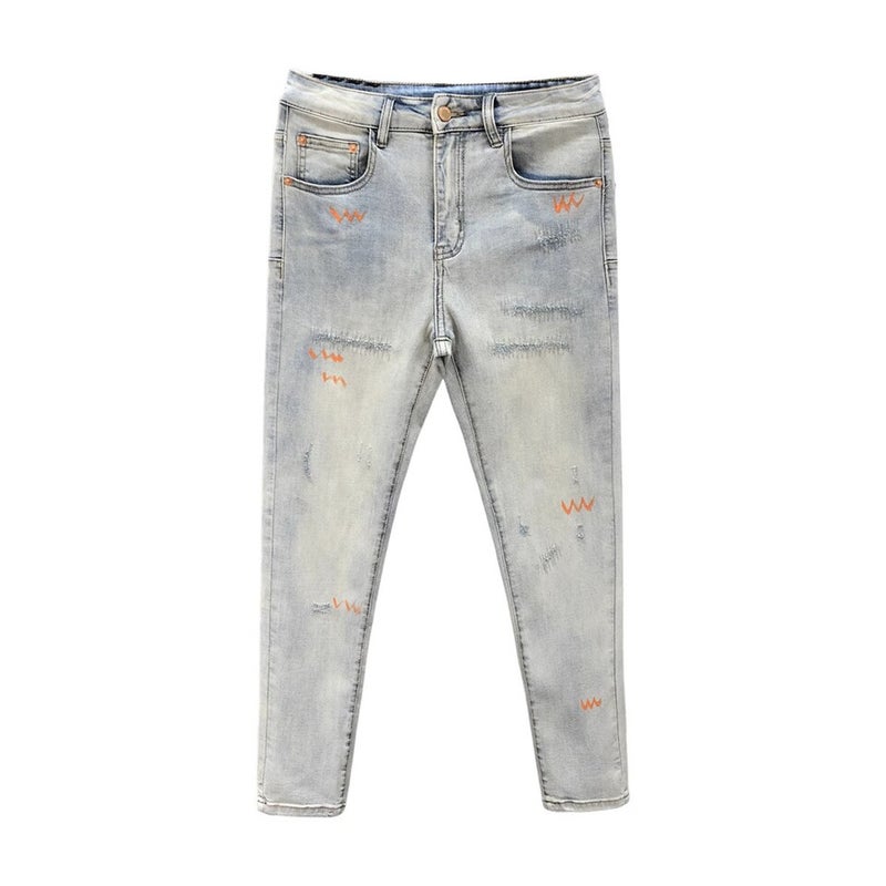 Unisex Classic Denim Jeans Loose Fit Daily Outdoor Wear - Image 1