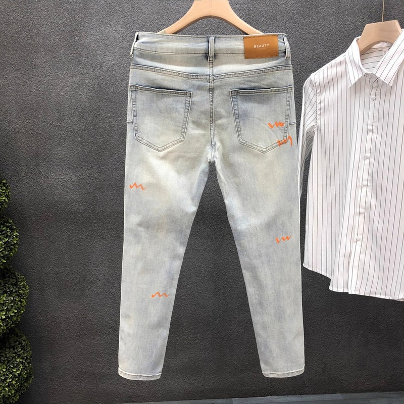 Unisex Classic Denim Jeans Loose Fit Daily Outdoor Wear - Image 3