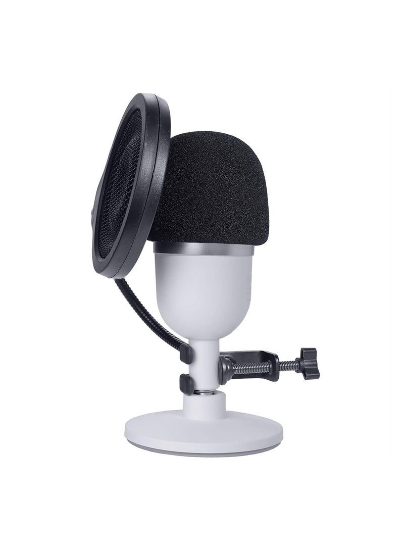 Excefore for Razer Seiren Mini Windscreen with Pop Filter, 3 Layers Mic Wind Pop Screen with Flexible 360°Gooseneck Clip - Image 2