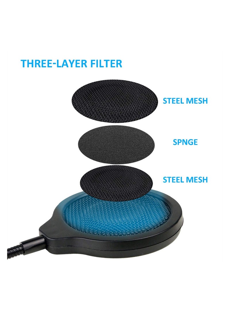 Excefore for Razer Seiren Mini Windscreen with Pop Filter, 3 Layers Mic Wind Pop Screen with Flexible 360°Gooseneck Clip - Image 4