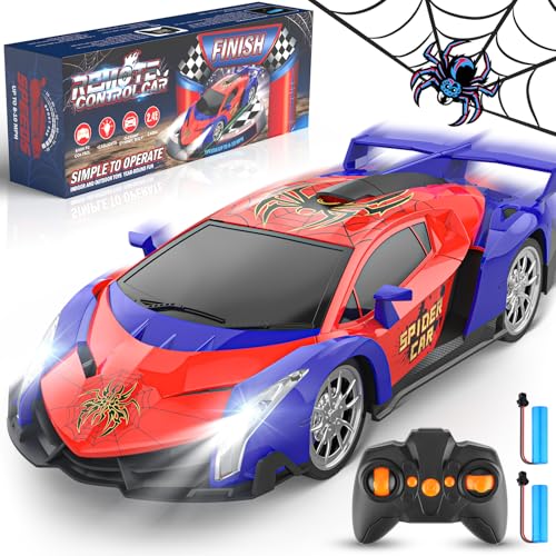 Growsland Remote Control Car 24Ghz Rc Cars for Boys 47 812 Electric Kids Toys for Kids with Cool LED Lights Rechargeable Hobby Race Cars Toys for Boys Girls Ages 46 57 68 812 Birthday Gift - Image 1