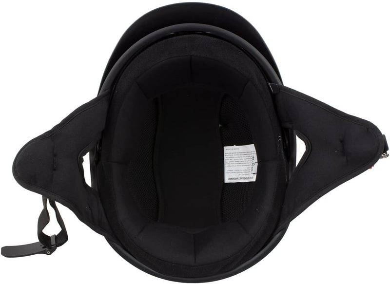 Milwaukee Helmets MPH9718DOT Matte Black 'Momentum' Half Face Motorcycle Helmet - Medium - Image 4