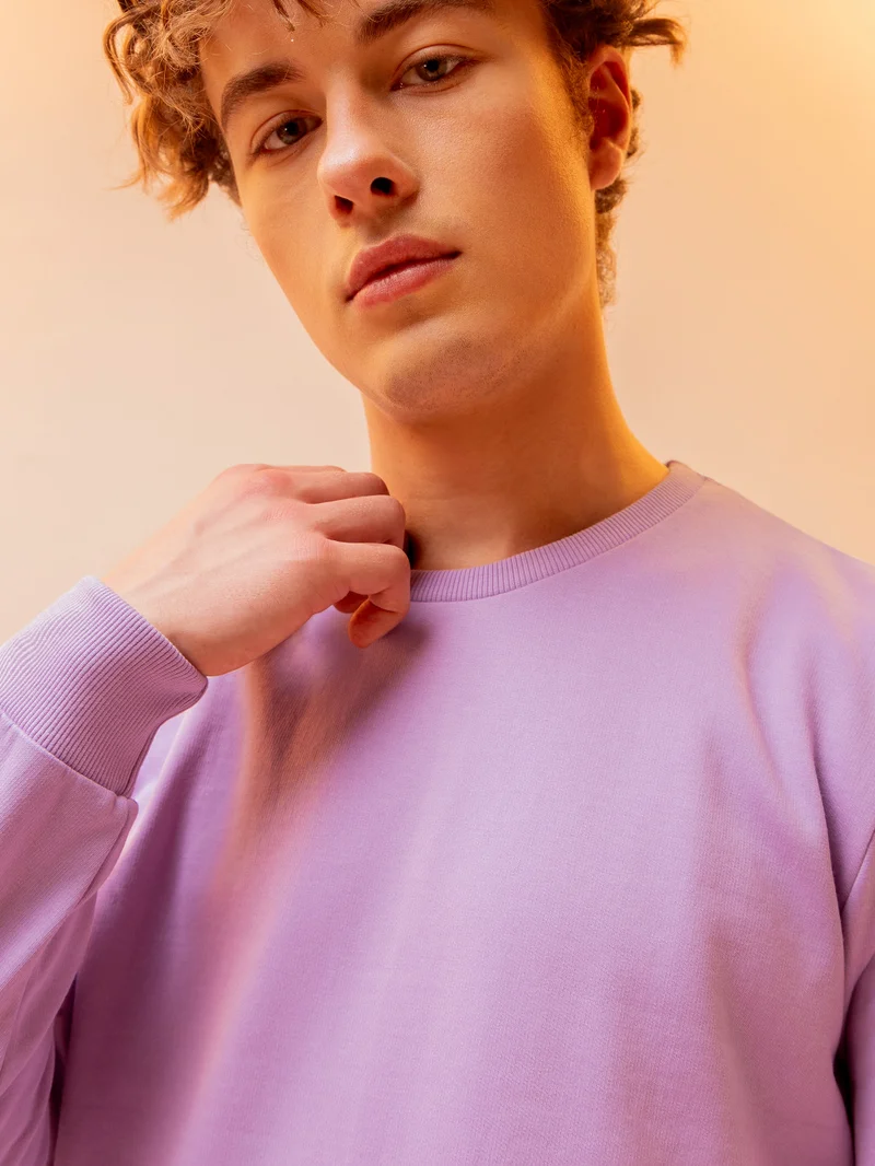 بيونغ سويت شيرت سادة بنفسجي