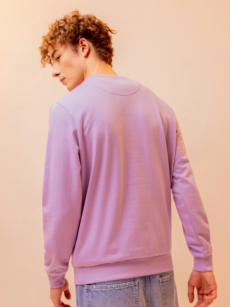 بيونغ سويت شيرت سادة بنفسجي