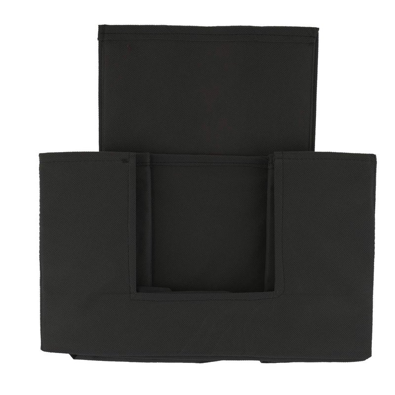 Kuber Industries Kuber Industries Multiuses NonWoven Closet Organizer Storage Bin Shelf Storage Oragnizer With Handle BlackHS43KUBMART26351  - Image 4