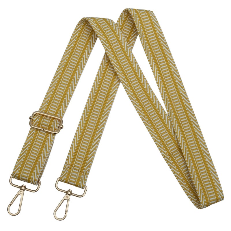 Styzere Adjustable Purse Strap Replacement for Women, 1.5" Wide Crossbody Shoulder Strap Bag Strap Boho Handbag Strap (Design B) - Image 1