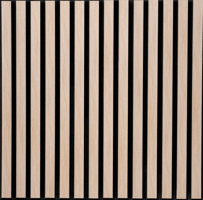 Wall!Supply 3D Soundproof Wall Panels â€“ Acoustic Natural Oak Finish â€“ EPS Foam Wallpaper Alternative for Living Room, Bedroom & Office â€“ Easy DIY Installation â€“ 6 Pack, Covers 10.87 Sq Ft - Image 1