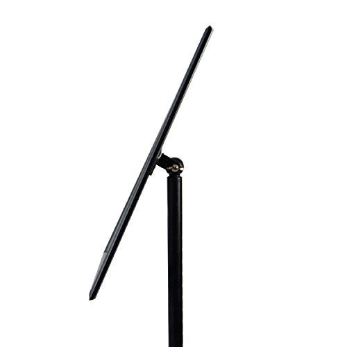 T-SIGN Adjustable Heavy Duty Pedestal Sign Holder Floor Stand, Sign Stand Poster Stand, 8.5 x 11 inch, Vertical & Horizontal View, Outdoor Indoor Standing Display Sign Holders Aluminum Black - Image 4
