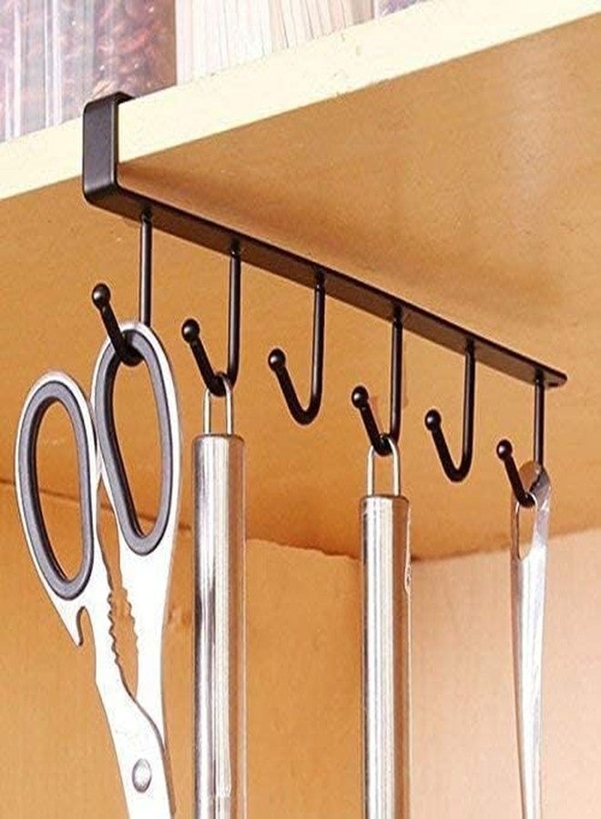 Gra8 Coffee Mug Storage | Cup Rack | Coffee Mug Organizer for Cabinet | Coffee Mug Tree for Counter | Mug Hanger | Metal 6 Hooks Hanger for Kitchen, Bathroom, Office,Wall, Storage Room, (1Pcs)