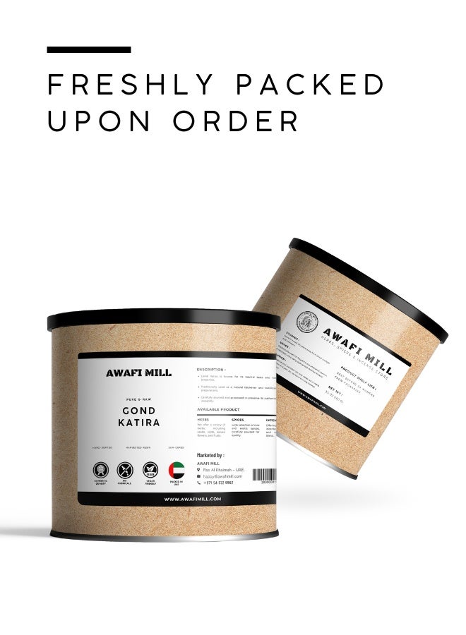 AWAFI MILL Gond Katira (Edible Tragacanth Gum) | Soak-to-Bloom Cooling Jelly for Sharbats & Falooda, Laddoos & Halwa, Kulfi, Dessert Toppings & Summer Drinks - 100 g | 3.5 Oz - Image 5