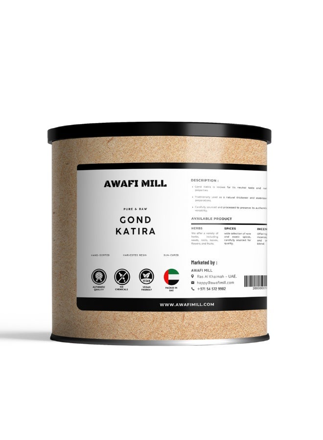 AWAFI MILL Gond Katira (Edible Tragacanth Gum) | Soak-to-Bloom Cooling Jelly for Sharbats & Falooda, Laddoos & Halwa, Kulfi, Dessert Toppings & Summer Drinks - 100 g | 3.5 Oz - Image 1