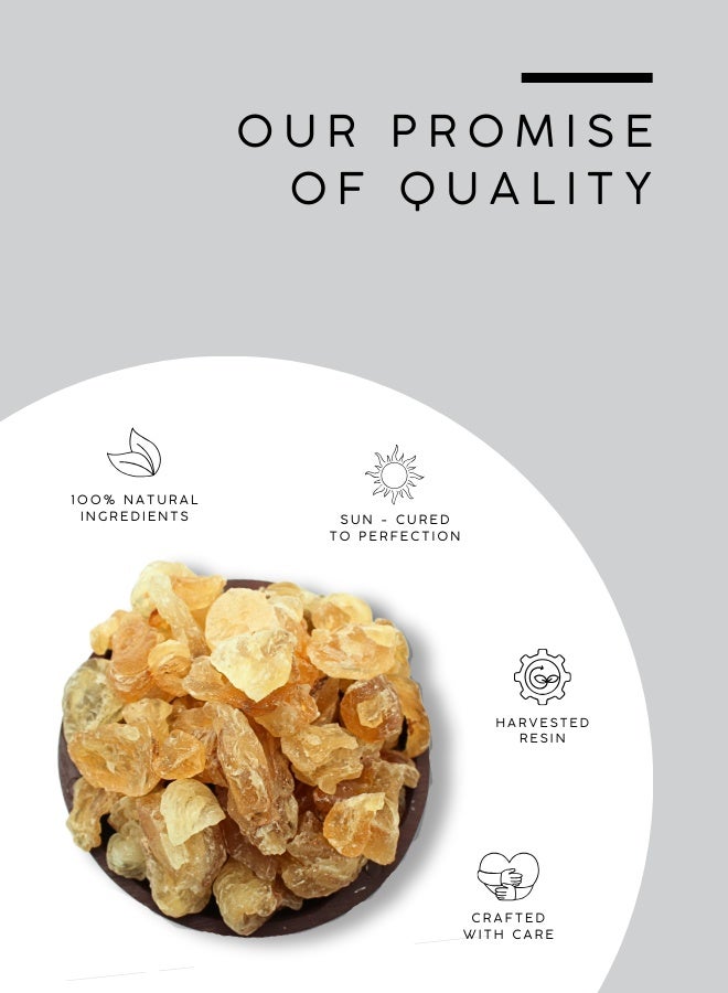 AWAFI MILL Gond Katira (Edible Tragacanth Gum) | Soak-to-Bloom Cooling Jelly for Sharbats & Falooda, Laddoos & Halwa, Kulfi, Dessert Toppings & Summer Drinks - 100 g | 3.5 Oz - Image 4