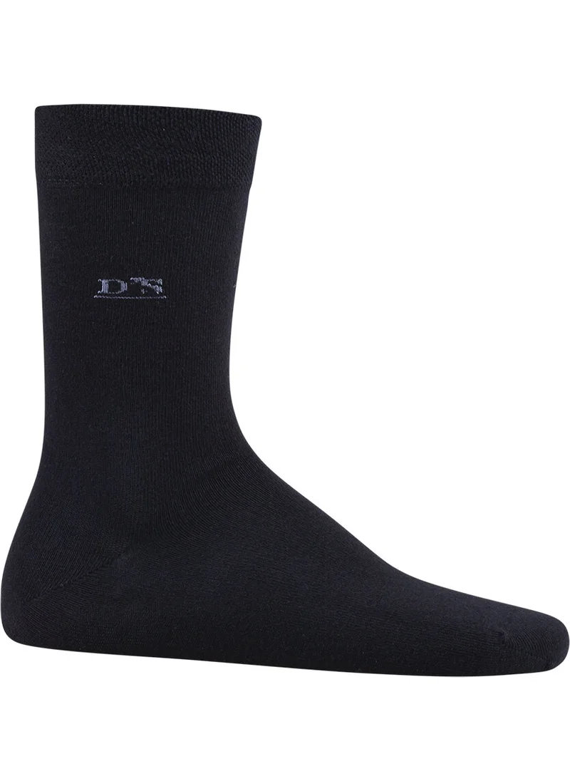 دي أس دامات Ds Groom Men's Cotton Socks Basic Navy Blue