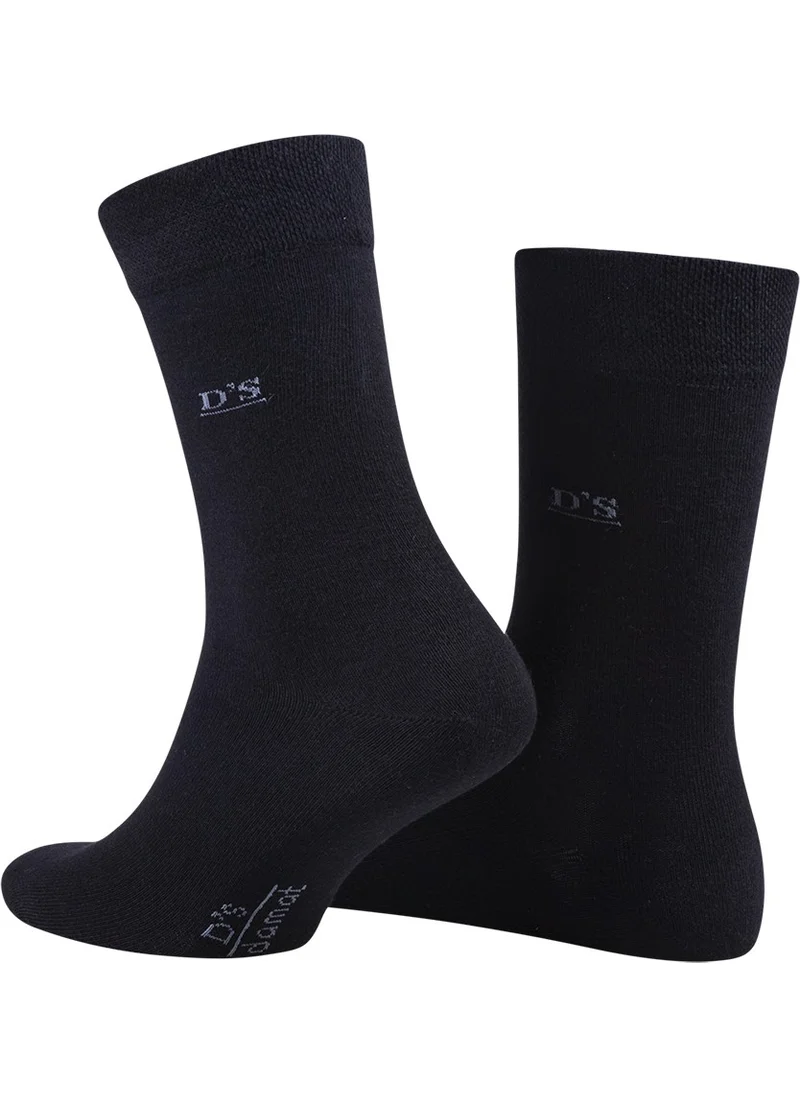 دي أس دامات Ds Groom Men's Cotton Socks Basic Navy Blue