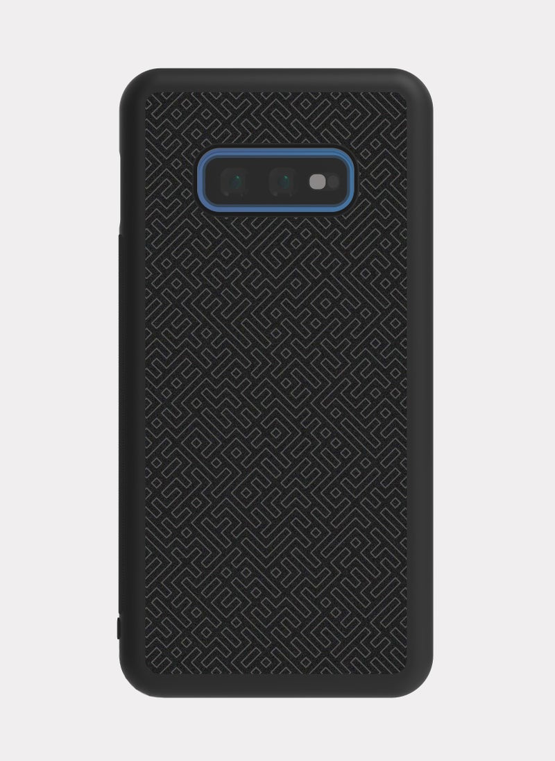 بكسلات كفر سامسونج جالكسي اس 10 اي نمط اسود اسود - Image 1